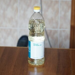a bottle of water on a table